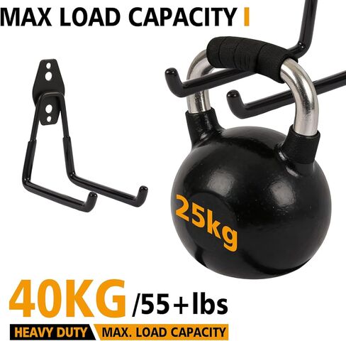 6 Pack Skateboard Wall Mount Hanger Rack - Skateboard Accessories,Heavy Duty Iron Storage Display Hook for Horizontal Installation,Non-Slip PVC Coating,Holds 55 lbs, Easy Mount on Wall & Wood in Kuwait