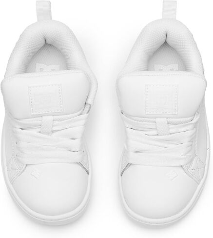 حذاء رياضي DC Shoes Youth Court Graffik (طفل صغير/طفل كبير) أبيض/أبيض in Saudi Arabia