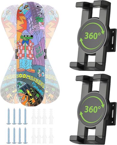 Skateboard Decks Wall Mount 360° Rotating Skateboard Wall Hanger in Kuwait