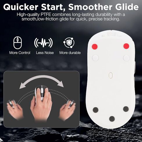 شريط قبضة الماوس ومجموعة أدوات التزلج على الماوس - مقابض PU مضادة للانزلاق (تغطية كاملة DIY وGPW2)، أحذية تزلج PTFE Dot & GPW2، قماش من الألياف الدقيقة، ملاقط - بداية أسرع، تحكم دقيق in Kuwait
