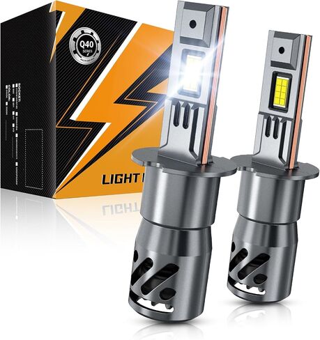 Auxbeam H4 9003 Fog Light, Upgraded 24000LM 700% Super Brightness ＆ 6500K Cool White H4 Light for UTV/ATV Offroad Vehicle in Kuwait