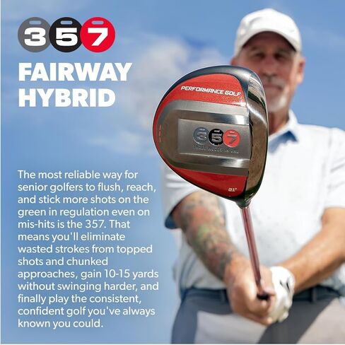 Performance Golf 357 Fairway Hybrid | Distance of A 3-Wood, Easy to Hit As A 7-Wood | Clean Contact from Any Lie | 21-Degree Loft in Saudi Arabia