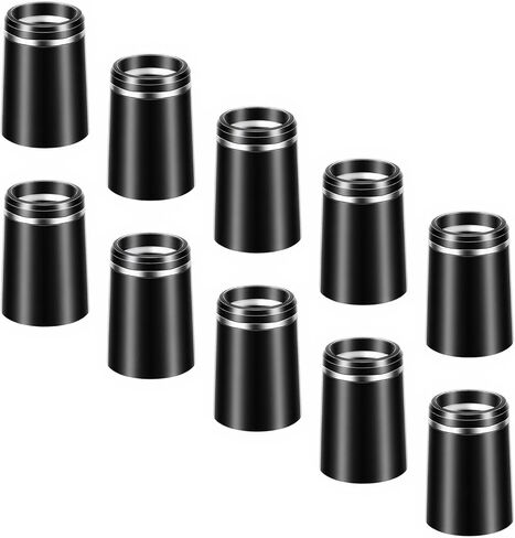 10Pcs Golf Club Ferrules .370 Black Golfing Iron Ferrule Size .370 Custom Black Iron Golfing Ferrule with Single Silver Ring for All Shaft in Kuwait