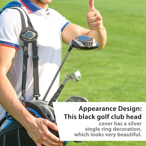 10Pcs Golf Club Ferrules .370 Black Golfing Iron Ferrule Size .370 Custom Black Iron Golfing Ferrule with Single Silver Ring for All Shaft in Kuwait