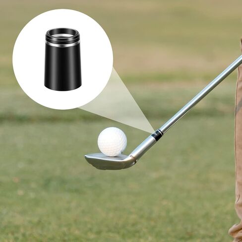 10Pcs Golf Club Ferrules .370 Black Golfing Iron Ferrule Size .370 Custom Black Iron Golfing Ferrule with Single Silver Ring for All Shaft in Kuwait