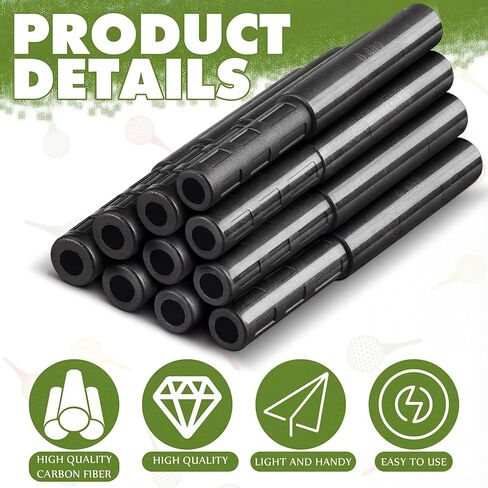 12 Pcs Golf Club Extensions Carbon Fiber Golf Shaft Extension Rod 2 Pcs 02ab Adhesive Shaft Extender 0.49 0.52 0.55 0.58 Inch Size Spiral Design for Industrial Equipment Home Repair in Kuwait