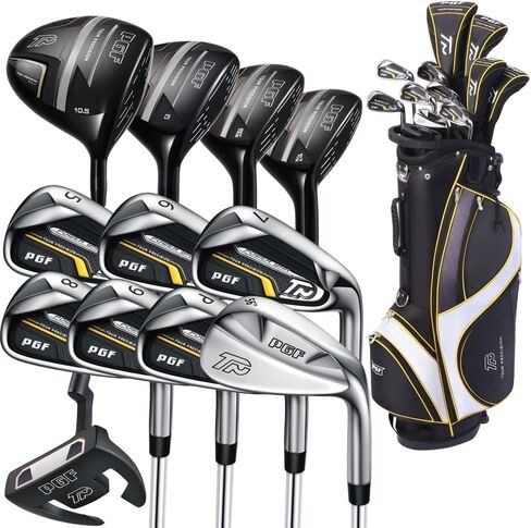PGF Golf Gold TP Complete Golf Club Package Set for Men & Women [17-Pieces] [Flex: Regular] in Kuwait