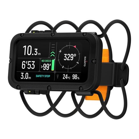 كمبيوتر SUUNTO Nautic Dive مزود بحزام نسيجي مرن، وشاشة AMOLED ساطعة، ومصباح LED مدمج، يصل إلى 120 ساعة، ونظام تحديد المواقع العالمي (GPS) وتتبع المسار تحت الماء، ومراقبة ضغط الخزان اللاسلكي in Saudi Arabia