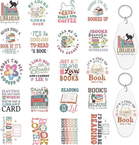 UV DTF Wrap Stickers for Motel Keychain, 6 Sheets Funny Girls UV DTF Transfer Sticker Floral UV DTF Wraps for Hotel Keychain Waterproof UV DTF Decals UVDTF Stickers Transfers in Saudi Arabia