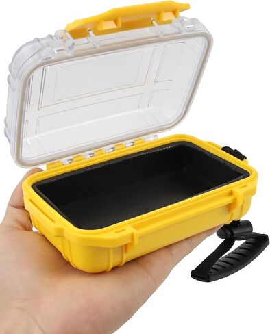 Beoccudo Waterproof Box Small Dry Box Mini Waterproof Container Watertight Storage Case Water Proof, 5.5" L x 4" W x 2.4" H Drybox Waterproof for Kayaking Boating in Kuwait