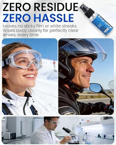 Safe Anti Fog Spray for Swim Goggles, 2 Pack Quick and Long-Lasting Defogger for Swim Goggles Ski Goggles Snorkel Mask Scuba Diving Mask Motorcycle Helmet Visor Hockey Shield in Kuwait