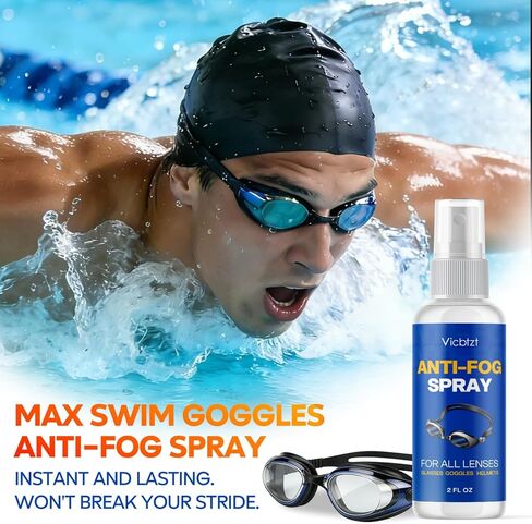 Anti Fog Spray for Swim Goggles, Snorkel, Scuba & Ski Masks, Reef Safe & Long-Lasting Defogger for Swimming, Diving, Snorkeling, Skiing, Paintball, Motorcycling - 2 fl oz in Kuwait