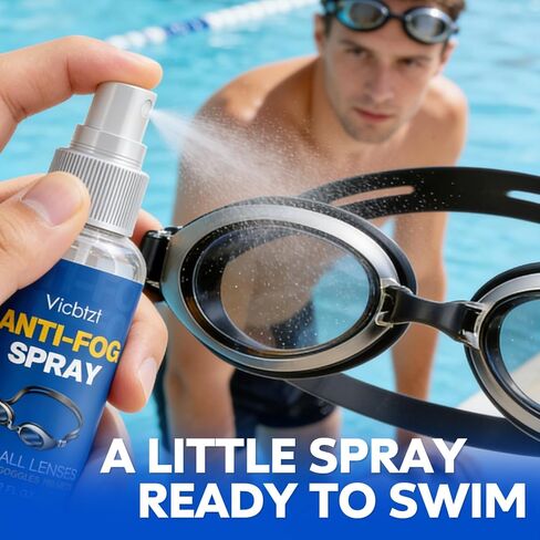 Anti Fog Spray for Swim Goggles, Snorkel, Scuba & Ski Masks, Reef Safe & Long-Lasting Defogger for Swimming, Diving, Snorkeling, Skiing, Paintball, Motorcycling - 2 fl oz in Kuwait