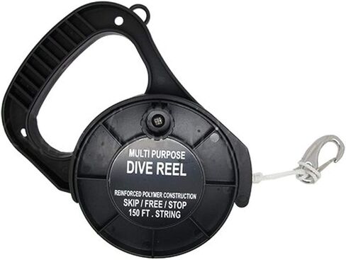 Scuba Choice Scuba Diving Multi Purpose Dive Reel 150', Black in Saudi Arabia