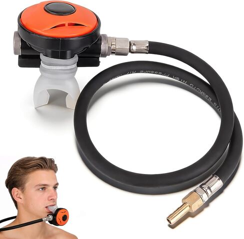 Scuba Regulator, Diving Mouth Piece, Snorkel Dive Second,ScubaRegulator, Dive Snorkel 2nd Stage Regulator Explorer with Mouthpiece Diving Equipment Accessory in Saudi Arabia