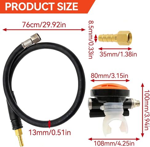 Scuba Regulator, Diving Mouth Piece, Snorkel Dive Second,ScubaRegulator, Dive Snorkel 2nd Stage Regulator Explorer with Mouthpiece Diving Equipment Accessory in Saudi Arabia