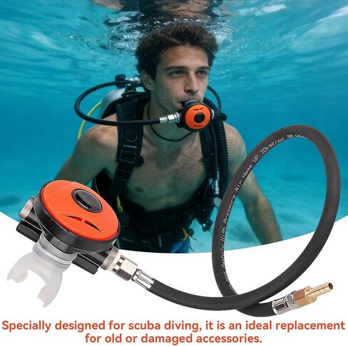 Scuba Regulator, Diving Mouth Piece, Snorkel Dive Second,ScubaRegulator, Dive Snorkel 2nd Stage Regulator Explorer with Mouthpiece Diving Equipment Accessory in Saudi Arabia