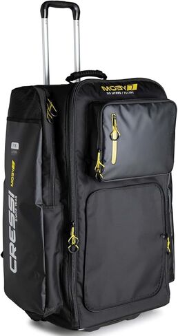 Cressi Strong Large Capacity Roller Luggage Bag 115L with Backpack Straps - Moby 7: Designed in Italy in Saudi Arabia