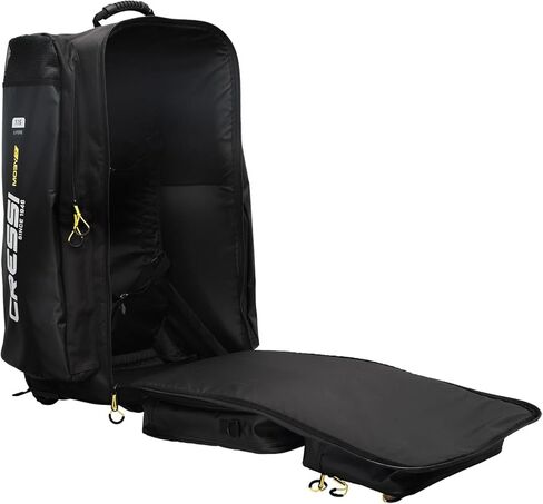 Cressi Strong Large Capacity Roller Luggage Bag 115L with Backpack Straps - Moby 7: Designed in Italy in Saudi Arabia