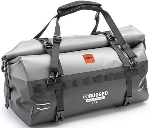 Kappa NEW Rugged Motorcycle 40 Liter Top Load Cargo Bag Storage Grey AV04 in Saudi Arabia