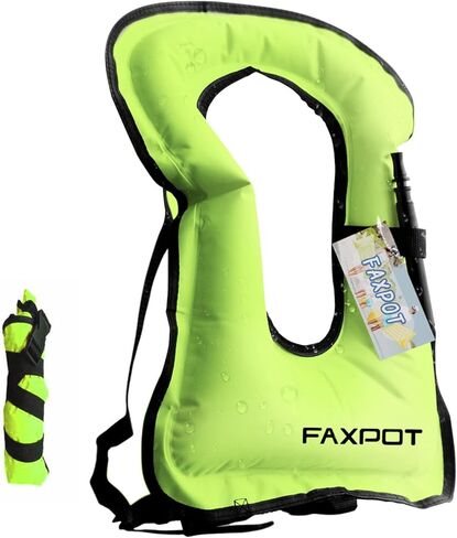 Snorkel Vest, Adults Portable Kayaking Buoyancy Inflatable Swim Vest Jackets, Diving Surfing Adjustable Snorkeling Vest Swimming Jacket for Outdoor Water Sports Fun Safety in Saudi Arabia