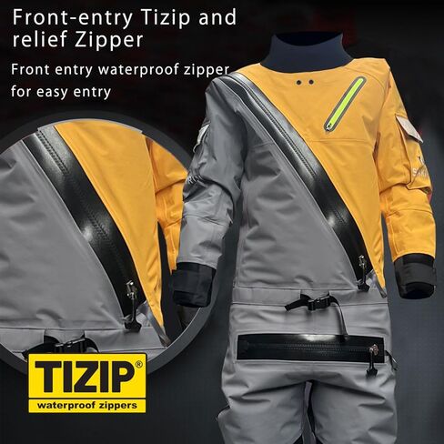 بدلات جافة للتجديف بالكاياك، بدلة جافة مع سحاب مريح للإبحار في المياه الباردة والتجديف والرياضات المائية in Kuwait