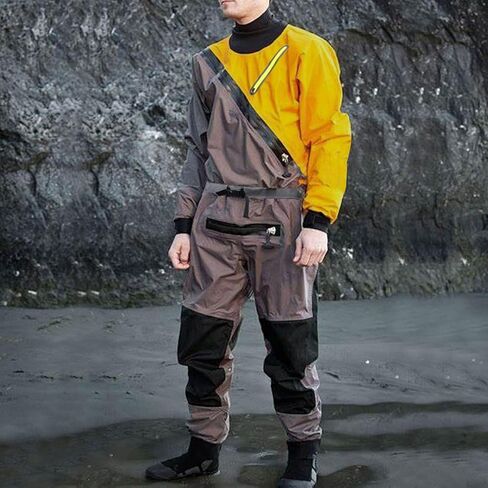 بدلات جافة للتجديف بالكاياك، بدلة جافة مع سحاب مريح للإبحار في المياه الباردة والتجديف والرياضات المائية in Kuwait