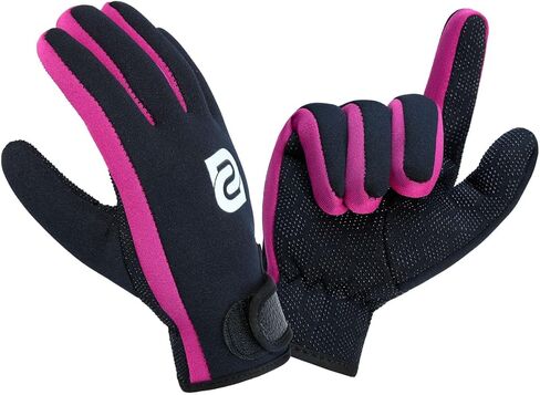 2mm Neoprene Gloves, Keep Warm & Flexible, Anti-Slip Grip, Wetsuit Diving Gloves for Women Men, for Diving, Snorkeling, Surfing and Water Sports in Kuwait