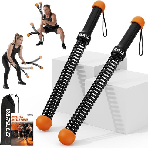 Ropeless Battle Ropes for Home Gym, Portable Cordless Weighted Battle Ropes with Storage Bag, High Calorie Burn for Men & Women, Fitness Equipment for HIIT & Low-Impact Aerobic Training in Saudi Arabia