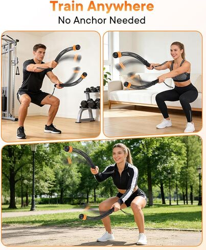 Weighted Ropeless Battle Ropes — 3 Pack Adjustable Portable Ropeless Battle Ropes for Home Gym, Workout Exercise Rope for Low-Impact Workout, HIIT and Low-Impact Aerobic Training for Men & Women in Saudi Arabia