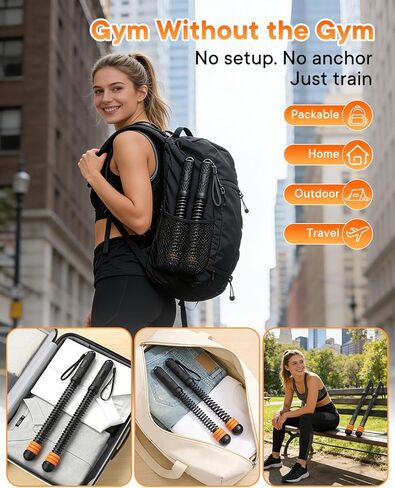 Weighted Ropeless Battle Ropes — 3 Pack Adjustable Portable Ropeless Battle Ropes for Home Gym, Workout Exercise Rope for Low-Impact Workout, HIIT and Low-Impact Aerobic Training for Men & Women in Saudi Arabia