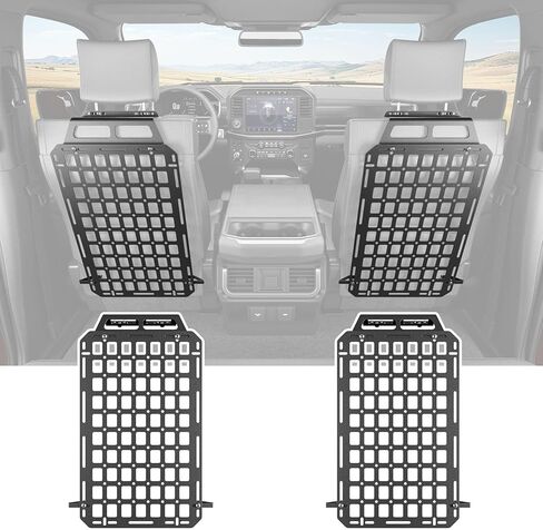 Seat Back Molle Panel Compatible with 2015-2024 Ford F-150 Seat Back Organizers Molle Tactical Truck Organizer Replacement for 2015-2024 Ford F150 Accessories(2PCS) in Kuwait