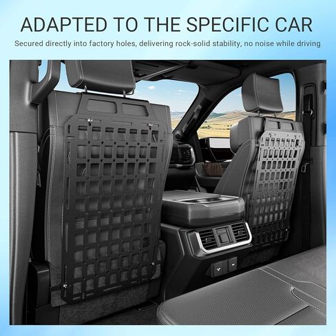 Seat Back Molle Panel Compatible with 2015-2024 Ford F-150 Seat Back Organizers Molle Tactical Truck Organizer Replacement for 2015-2024 Ford F150 Accessories(2PCS) in Kuwait
