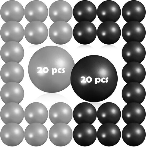 40 Pcs Small Exercise Pilates Ball Bulk 9 Inch Mini Yoga Balls Anti Burst and Slip for Stability Fitness Physical Therapy Stretching & Core Workout at Home Gym Office Class in Saudi Arabia