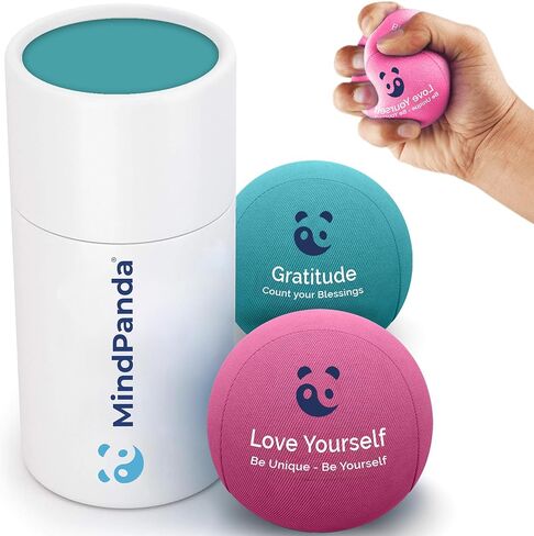 Mind & Body Stress Balls for Adults - Multi-Density Squeeze Balls for Hand Therapy & Grip Strengthening - Stress & Anxiety Relief - Soft to Triple Density Options in Saudi Arabia