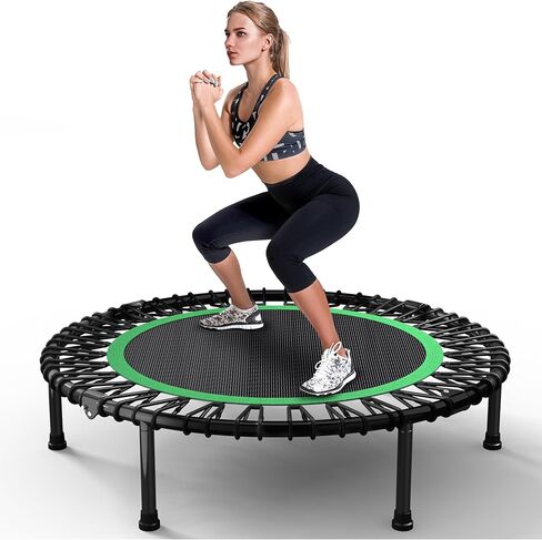 40"/48" Rebounder Trampoline for Adults with Bungee Cords, Exercise Rebounder for Adults Indoor/Outdoor Workout, Max Load 450/550 LBS in Kuwait