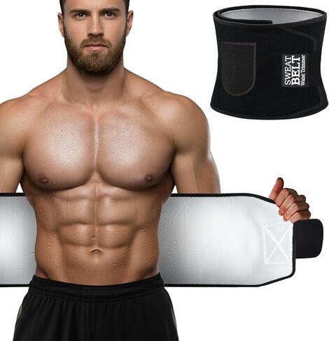 Waist Trainer for Women & Men, Waist Sweat Band, Belly Band Sweat Belt, Stomach Wrap, Body Shaper Belt in Kuwait