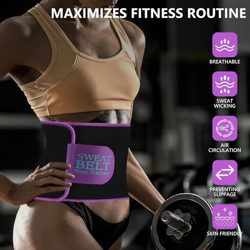 MORECOO Waist Trainer for Women Lower Belly Fat, Waist Sweat Band for Women, Belly Band Sweat Belt, Body Shaper, Stomach Wrap in Kuwait