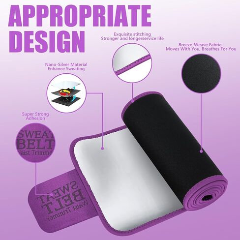 MORECOO Waist Trainer for Women Lower Belly Fat, Waist Sweat Band for Women, Belly Band Sweat Belt, Body Shaper, Stomach Wrap in Kuwait