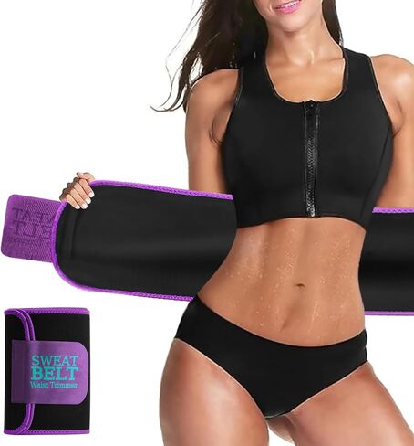 Waist Trainer for Women Lower Belly Fat, Waist Sweat Band for Women, Belly Band Sweat Belt, Stomach Wrap, Body Shaper in Kuwait