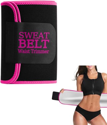 Waist Trainer for Women Lower Belly Fat, Waist Sweat Band for Women, Belly Band Sweat Belt, Stomach Wrap, Body Shaper in Kuwait