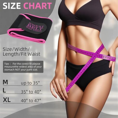 Waist Trainer for Women Lower Belly Fat, Waist Sweat Band for Women, Belly Band Sweat Belt, Stomach Wrap, Body Shaper in Kuwait