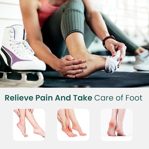 Welnove Ankle Gel Sleeves, Aloe Vera Infused Skate Socks for Figure Skating Riding Ski, Ankle Protection Foot Support Socks in Saudi Arabia