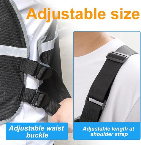 Cooling Vest for Men & Women with 8 Reusable Ice Packs, Lightweight Adjustable Breathable Design with Reflective Strips for Hot Weather, Outdoor Work, Running, Gardening in Saudi Arabia