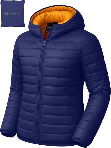 URBAN BUCK Packable Puffer Jacket for Men Lightweight Winter Duck Down Alternative Windproof & Water Repellent Hiking Jackets in Kuwait