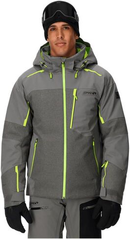 Spyder M LEADER JKT (Men's), Storm Melange, Medium in Saudi Arabia