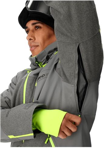 Spyder M LEADER JKT (Men's), Storm Melange, Medium in Saudi Arabia