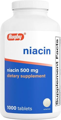 لعبة الرجبي Niacin 500 ملغ 1000 علامات تبويب حزمة من 2 in Saudi Arabia