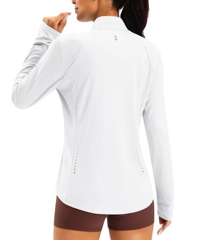 Bikewa Women's UPF 50+ Cycling Jacket Lightweight Full Zip Long Sleeve UV Sun Protection Athletic Shirts for Biking Running in Kuwait