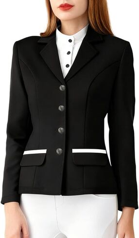 سترة عرض الفروسية للنساء معطف ركوب الخيل للسيدات، سترة مطاطية لركوب الخيل، ملابس علوية in Kuwait